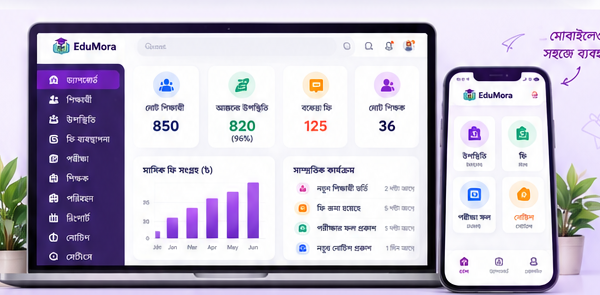 EduMora dashboard preview